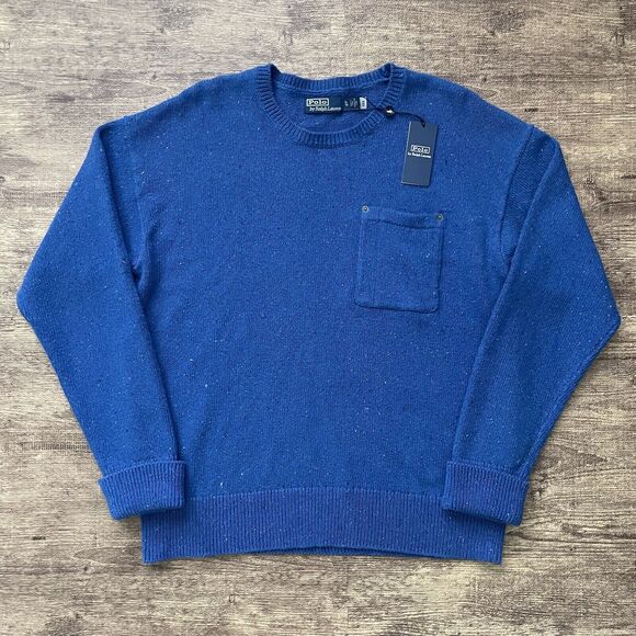 Polo Ralph Lauren Polo Country Sweater Men's Size XL NEW Blue $298 NEW Pocket